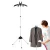 Xiaguang Garment Hanger for Steaming Clothes - Steam Iron Clothes Rack - Steam Clothes Hanger - Handheld Garment Steamer Clothes Rack - Garment Steamer Accessories| for Indoor Outdoor Use, Black view 1