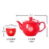 8pc Ceramics Tea Set Chinese Wedding Tea Pot Set Teacup Tradition Red Porcelain Teapot view 3