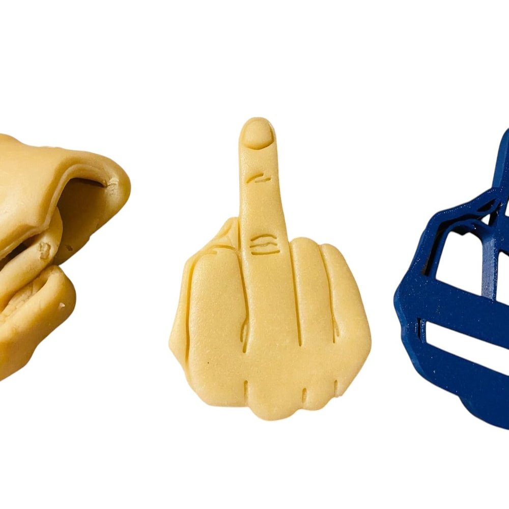 Adult Cookie Cutter - Middle Finger Cookie Cutter