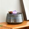 Tabletop Water Fountain Tabletop Water Fountain with Cow Sculpture Indoor Relaxation Water Fountains Feng Shui Waterfall Fountain for Home Living Room Office Decor Office Relaxation Meditation Fountai view 4