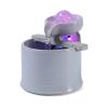 Tabletop Water Fountain Indoor Mini Ceramic Tabletop Fountain Modern Indoor Water Fountain for Living Room, Office or Bedroom with Lights and Electric Submersible Pump, 6.4 Inches Tall Office Relaxati view 1