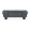 SZLIZCCC 65" Linen Fabric Storage Bench, 65" Vintage Upholstered Rolled Armed Button Tufted Stool Bench for Bedroom, Living Room, Entryway, Hallway, Dressing Room (Grey*) view 3