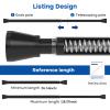 Black Tension Rod 16 to 26 Inch 2 Pack Small Tension Rod Adjustable Curtain Rod Spring Rod No Drilling Expandable Pressure Curtain Rod for Bathroom,Doorway,Door view 2
