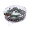 TITA-DONG Christmas Wreath Storage Bag, Transparent Garland Holiday Container, Clear Wreath Storage Container with Dual Zipper and Reinforced Handle Seasonal Storage for Protect Wreath(24inch) view 1