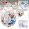TITA-DONG Christmas Wreath Storage Bag, Transparent Garland Holiday Container, Clear Wreath Storage Container with Dual Zipper and Reinforced Handle Seasonal Storage for Protect Wreath(24inch) view 3