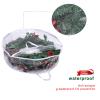 TITA-DONG Christmas Wreath Storage Bag, Transparent Garland Holiday Container, Clear Wreath Storage Container with Dual Zipper and Reinforced Handle Seasonal Storage for Protect Wreath(24inch) view 4