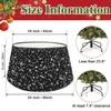 MODFUNS Sequin Christmas Tree Collar Black Glitter Christmas Tree Stand Base 24 Inch Velvet Tree Collar Skirt Sequins Xmas Tree Ring Shimmer Sequin Tree Skirt for Winter Holiday Christmas Tree Basket view 2
