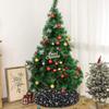MODFUNS Sequin Christmas Tree Collar Black Glitter Christmas Tree Stand Base 24 Inch Velvet Tree Collar Skirt Sequins Xmas Tree Ring Shimmer Sequin Tree Skirt for Winter Holiday Christmas Tree Basket view 4