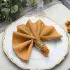 20 pcs 17-Inch Gold Polyester Luncheon Napkins - for Wedding Party Reception Events Restaurant Kitchen Home view 1