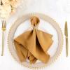 20 pcs 17-Inch Gold Polyester Luncheon Napkins - for Wedding Party Reception Events Restaurant Kitchen Home view 4