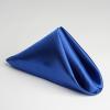 60 pcs 20-Inch Royal Blue Satin Dinner Napkins for Wedding Reception Catering Events Restaurant Kitchen Home Decoration view 4