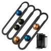 Coffee Pod Holder, Acrylic Capsule Holder Adhesive Coffee Pod Organizer Vertically or Horizontally Mounted on Walls or Under Cabinets Cabinet Coffee Pod Holder for 10 Cup Capacity view 2