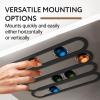 Coffee Pod Holder, Acrylic Capsule Holder Adhesive Coffee Pod Organizer Vertically or Horizontally Mounted on Walls or Under Cabinets Cabinet Coffee Pod Holder for 10 Cup Capacity view 3