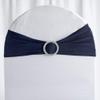 BalsaCircle Navy Blue Spandex Chair Sashes, 10 Count view 1