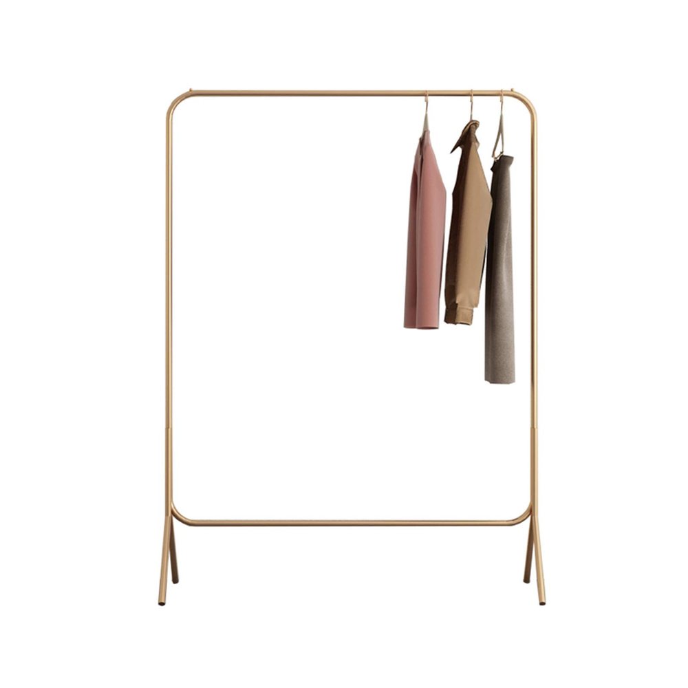 Mlaea Clothes Rail, Single-Rod Drying Rack for Coats, Shirts, Dresses, Heavy Duty Garment Rack for Office, Bedroom, Balcony, Living Room, Entryway, 160cm(Size:160 * 120CM)