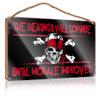 Wall Hanging Decor Sayings The Beatings Will Continue Until Morale Improves Wooden Sign Wood Sign Plaque Outdoor Wall Decor (Size : 20X30CM) view 1
