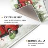 Christmas Red Truck Dish Mat for Kitchen Counter 18x24in, Winter Holiday Xmas Tree Snowman Farmhouse Absorbent Dishes Drainer Drying Mats Fast Dry Washable Microfiber Draining Pad view 3