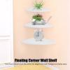 Gavigain Corner Wall Shelf,3Pcs Floating Corner Shelf Wall,Waterproof Home Wall Shelf,Mounted Storage Rack Bookshelves Home Furniture Office Decor view 2