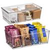 ClearSpace Pantry Organization and Storage Bins with Removable Dividers & Lids  Perfect Pantry Organizers or Kitchen Organization  Refrigerator Organizer Bins, Cabinet Organizers, 2 Pack view 1