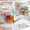ClearSpace Pantry Organization and Storage Bins with Removable Dividers & Lids  Perfect Pantry Organizers or Kitchen Organization  Refrigerator Organizer Bins, Cabinet Organizers, 2 Pack view 3
