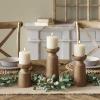 Candle Holder Stand Retro Solid Wood Candle Holder Durable Exquisite Kitchen Accessories Practical Smooth Home Decoration Candlestick Holders view 3