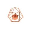 Candle Holder Stand Golden Iron Wire Aroma Romantic Candle Holder Candlestick Copper 3D Geometric Wedding Holidays Birthday Christmas Halloween Candlestick Holders (Color : Rose Gold) view 1