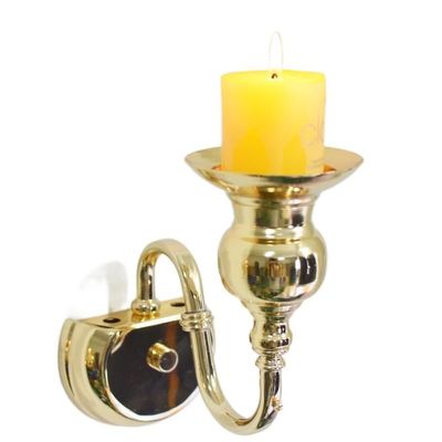 Candle Holder Stand Wall Hanging Candlestick Wall Lamp Scented Candle for Wall Decoration Wall Sconce GoldCandle Holder Crafts Candlestick Holders (Color : B)
