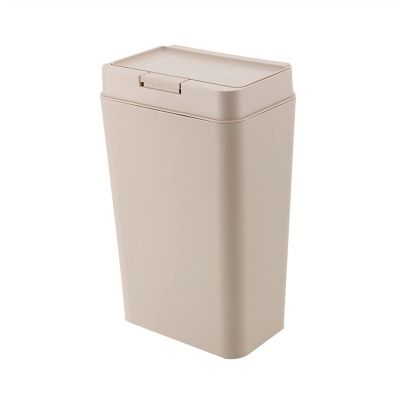 CLoxks Rubbish Bin 12 L with Side Opening, Simple Household, Living Room, Bedroom, Kitchen, Bathroom, Toilet, Wheelie Bins, Large, with Lid Pedal Bin