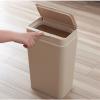 CLoxks Rubbish Bin 12 L with Side Opening, Simple Household, Living Room, Bedroom, Kitchen, Bathroom, Toilet, Wheelie Bins, Large, with Lid Pedal Bin view 3