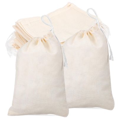Alipis 50packs Little Drawstring Pouches for Jewelry Small Muslin Bags for Tea Medicine Reusable Cotton Pouches
