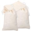 Alipis 50packs Little Drawstring Pouches for Jewelry Small Muslin Bags for Tea Medicine Reusable Cotton Pouches view 1