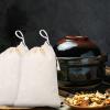 Alipis 50packs Little Drawstring Pouches for Jewelry Small Muslin Bags for Tea Medicine Reusable Cotton Pouches view 2