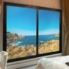 Aqua Green Blue Window Film Static Privacy Decoration Self Adhesive for UV Blocking Heat Control Glass Stickers, Pacific Ocean French Glass Films 31.5Wx55.1L-inch x2 Pcs view 2