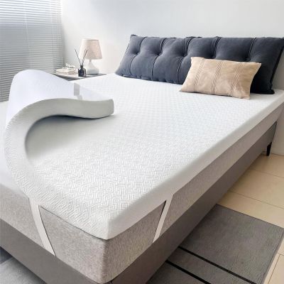 Airensky Twin XL Mattress Topper, 3 Inch Gel Memory Foam Mattress Topper for College Dorm Ventilated Soft Mattress Pad Topper with Washable Cover for Pressure Relief Back Pain, CertiPUR-US Certified