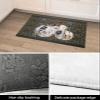 Edwiinsa Thanksgiving Autumn Plush Rug Non Slip Bath Mat, Soft Shaggy Long Fur Fuzzy Bath Rugs 20" x 31.5" Fall Pumpkins European Luxury Flower Leaves Carpet Mat for Bathroom Shower Home view 4