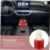 Ipetboom Cylinder Car Tissue Cover Tissue Box Holder for Car Metal Box Paper Towel Storage view 4