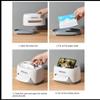YOGAES Tissue Box Holder,Tissue Box Household Product Tissue Box Light Luxurys Home Room Creative Cute Simple Multi Function Remote Control Storage Box view 4