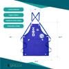 BBGreek Zeta Phi Beta Sorority Paraphernalia - Official Vendor - Canvas and Vegan Leather Apron - Apron with Pockets view 4