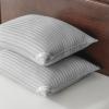 Basic Beyond Standard Size Pillows - Soft Down Alternative Pillows Standard Size Set of 2 for Back, Stomach or Side Sleepers, Silver, 20x26 Inches view 1