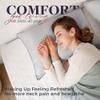Basic Beyond Standard Size Pillows - Soft Down Alternative Pillows Standard Size Set of 2 for Back, Stomach or Side Sleepers, Silver, 20x26 Inches view 3