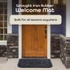 ACHIM Wrought Iron Rubber Door Mat, Tuscany - 18 Inch Length, 30 Inch Width - Durable, Easy to Clean & Decorative Outdoor Welcome Mats - Heavy Duty for All Weather - Doormat Traps Dirt, Debris, & Mud view 3