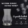 A E Williams Scottish Thistle Flower Whisky Tasting Glass Set with Pewter Base | Heavy Bottom Design | Large Dram Glasses for Perfect Party Gift view 2