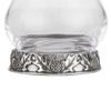 A E Williams Scottish Thistle Flower Whisky Tasting Glass Set with Pewter Base | Heavy Bottom Design | Large Dram Glasses for Perfect Party Gift view 3