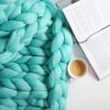 MBROS Bed Throws,Knitted Weighted Blanket,Chunky Knit Blanket,Yarn Filling-Hand Woven Knotted Blankets for Bed Sofa Chair, Chunky Yarn Blanket for Home Decor view 3