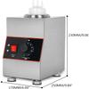 CAJUCA Commercial Electric Sauce Warmer Bottle Jam Heat Preservation Machine, Stainless Steel Single Head Countertop Cheese Heating view 2
