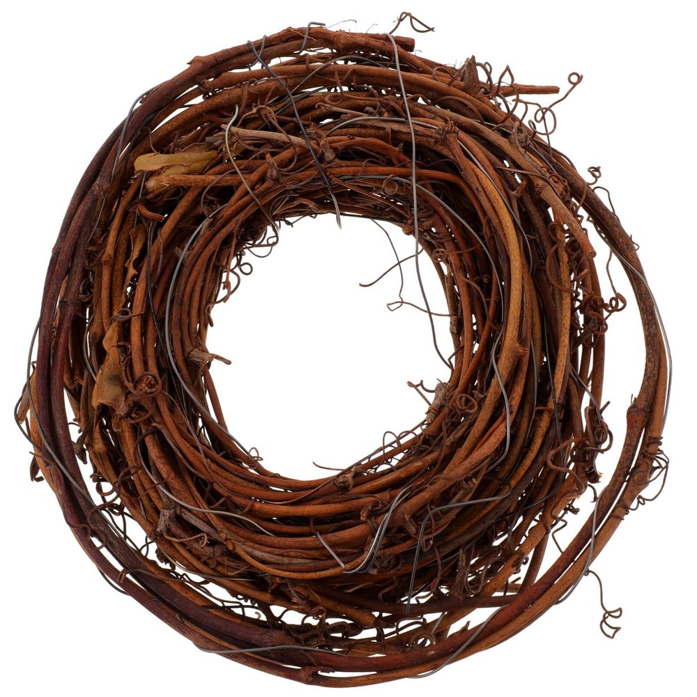 Natural Grapevine Twig Garland Wreath Christmas Crafts Hanging Pendant Wedding Party Home Decor