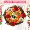 Natural Grapevine Twig Garland Wreath Christmas Crafts Hanging Pendant Wedding Party Home Decor view 2