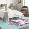4x6 Rug, Unicorn Rugs for Living Room Bedroom, Cute Girls Area Rug & Bedroom Decor, Washable Non Slip Soft Low Pile Indoor Carpet, Home Decorative Patterned Floor Rug view 2