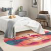 2x3 Rug, Flamingo Rugs for Entryway Living Room Bedroom, Sunset Tropical Palm Tree Small Area Rug & Bedroom Decor, Washable Non Slip Soft Low Pile Indoor Door Mat, Home Decorative Patterned Carpet view 2