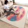 2x3 Rug, Flamingo Rugs for Entryway Living Room Bedroom, Sunset Tropical Palm Tree Small Area Rug & Bedroom Decor, Washable Non Slip Soft Low Pile Indoor Door Mat, Home Decorative Patterned Carpet view 4